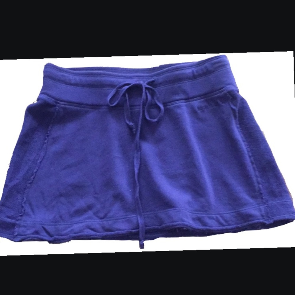 AARON CHANG MINI SKIRT SWEATSHIRT💯% COTTON STRETCH MINI SKIRT BOHO S